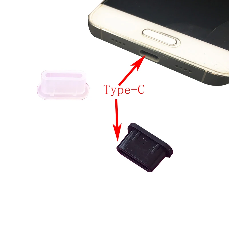 10 шт. Тип USB-круглый кабель для зарядки Порты и разъёмы Пылезащитная заглушка USB C