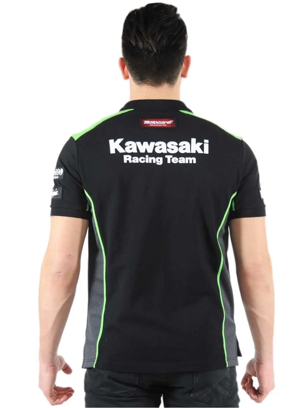 2016 moto GP с коротким рукавом Kawasaki rcycle для верховой езды Мужская Повседневная