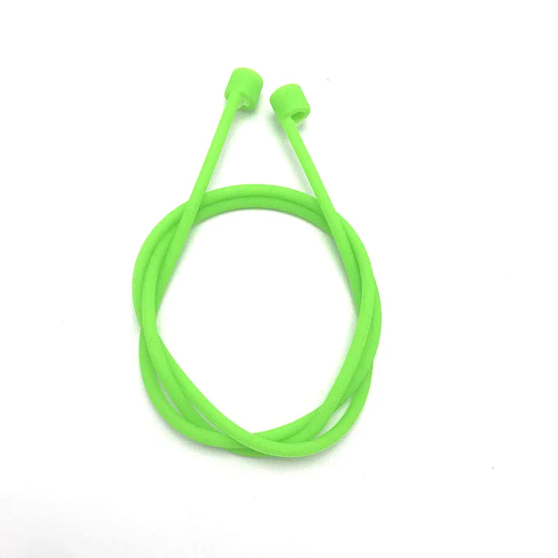 Green Ремешок для наушников для Airpods анти-потеря ремень веревка для Bluetooth наушники силиконовый шнур-кабель - Цвет: Green