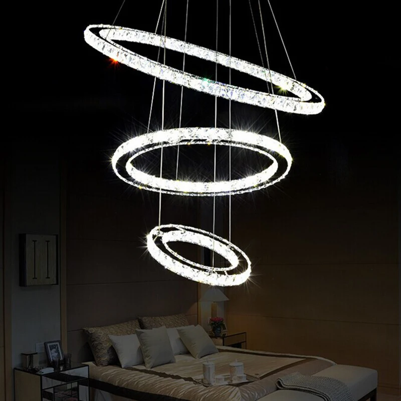 Современный хрустальный светодиодный подвесной светильник K9 кухонная лампа с