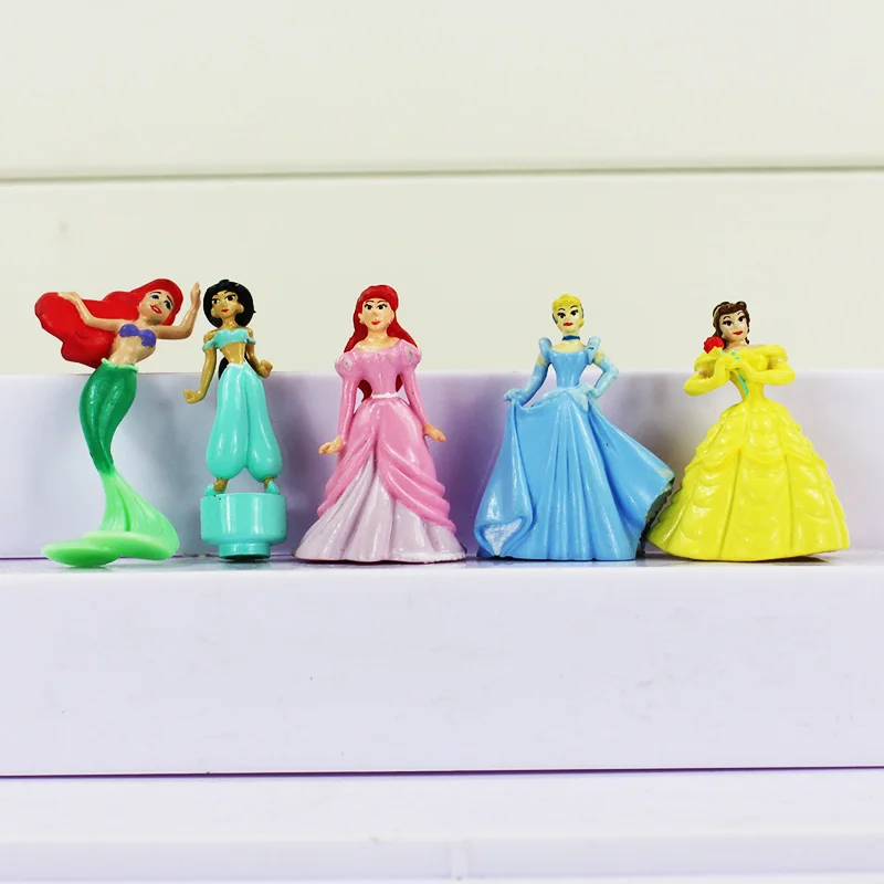 10 шт./компл. игрушки для принцессы Белоснежка Белла Ариэль Жасмин Золушка