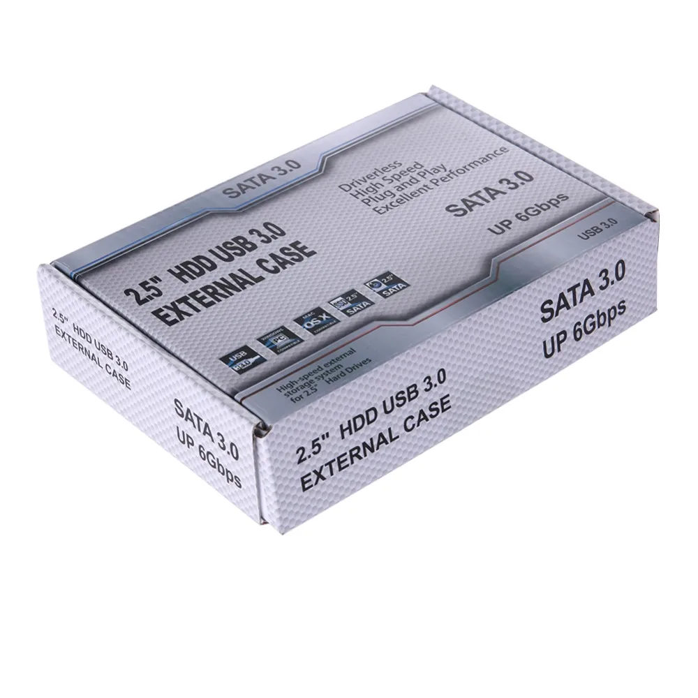USB3.0 к SATA3.0 внешний жесткий диск корпус с кабель для 2 5 дюйма HDD и SSD SATA Интерфейс