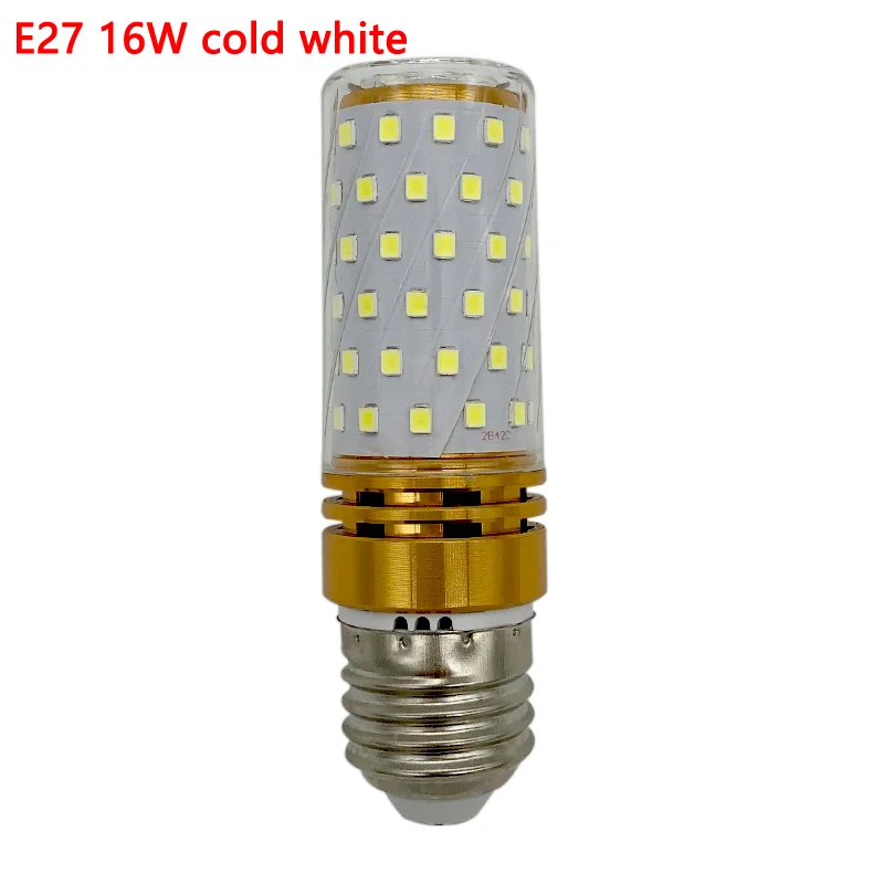Без мерцания E14 E27 AC85V-265V 8 Вт 12 Вт 16 Вт Светодиодная лампа в форме кукурузы светильник 3 цвета температура лампы лампада Bombillas заменить галогенные лампы