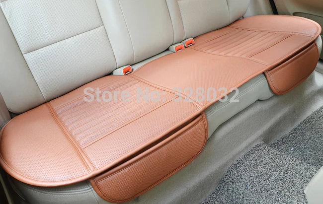 Бамбуковая подушка для автомобильного сиденья цвет древесный кожа заднее