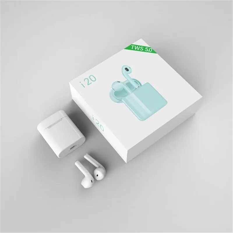 white Новые беспроводные BT наушники i19 tws Bluetooth 5,0 наушники с микрофоном автоматическое включение поддержка бинаурального вызова VS i18 i19 i14 i10 tws - Цвет: white