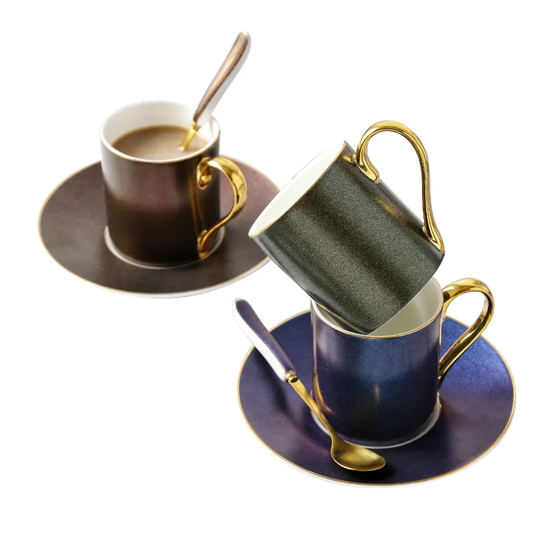 Европейский стиль кофейная чашка с рисунком звездного неба набор керамическая