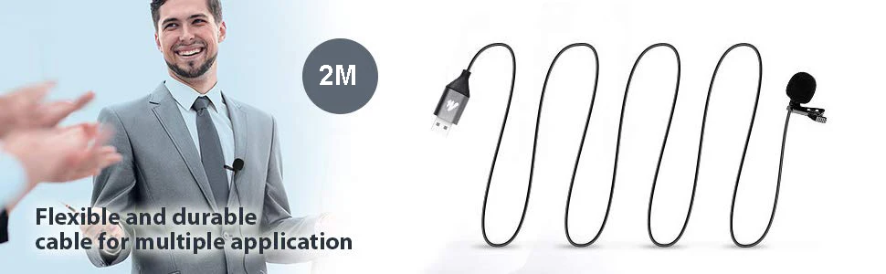 MAONO USB микрофон петличный микрофон Громкая связь конденсаторный микрофон зажим на воротник рубашки-на лацкане микрофон для ПК компьютер ноутбук YouTube