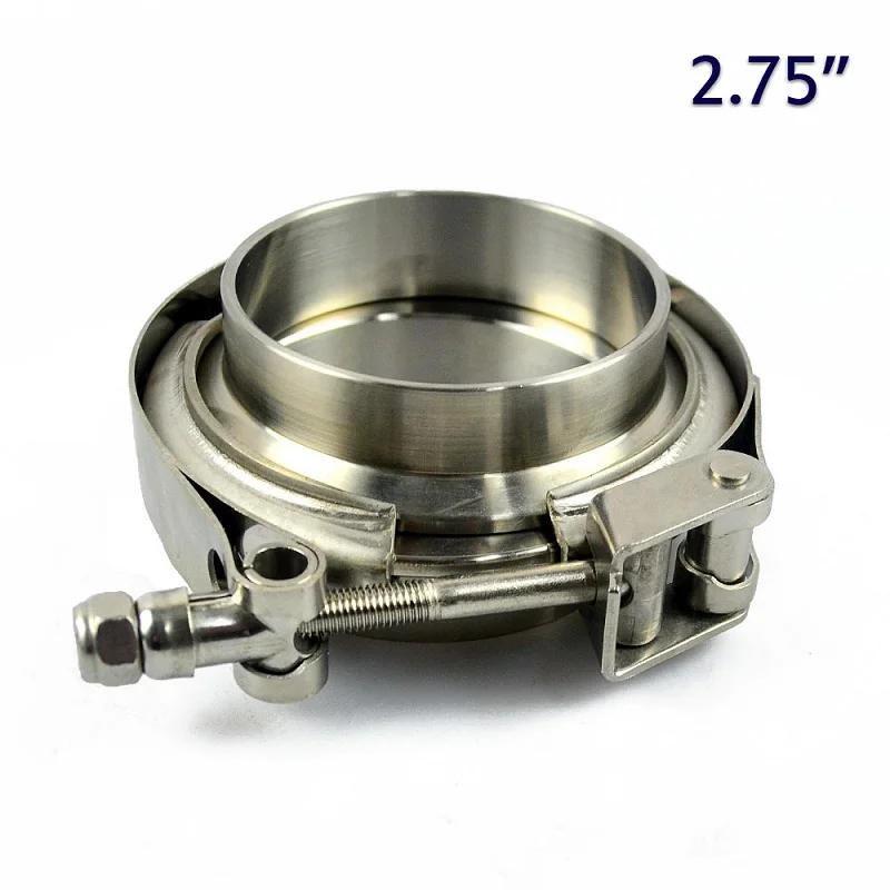 ZUCZUG 1,5-6," из нержавеющей стали 304 Quick release клиновой зажим с мужской женский фланец из нержавеющей стали для выхлопной трубы нейлоновая гайка - Цвет: 2.75inch