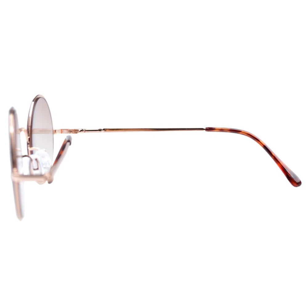R1503 пружинные петли Eyekepper Круглые Солнцезащитные очки коричневые линзы/серые