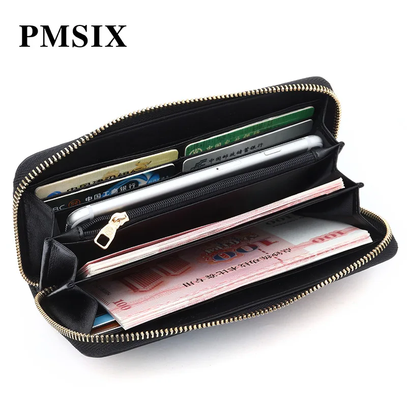 PMSIX женский клатч с вышитыми цветами, кошелек из коровьей кожи, Модный женский роскошный кошелек, вечерний клатч для девушек