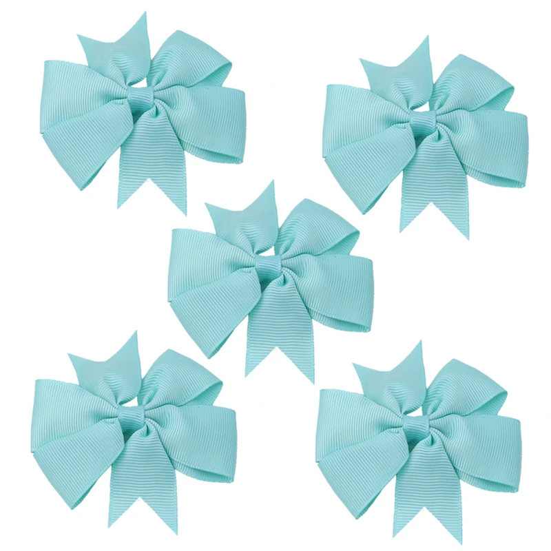 Hot 5 Pcs/Pack DIY Jewelry Rib Dovetail Ribbon Bow Children Headband Baby Girls Hair Barrette Clips Accessories Hairpin Headwear | Детская