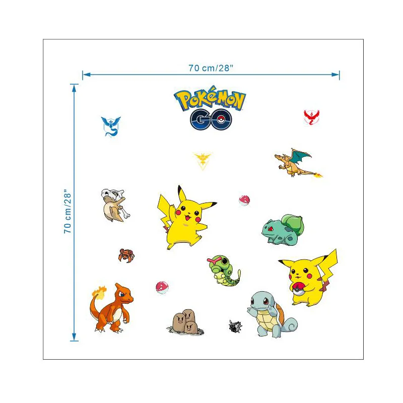 Декоративные настенные наклейки Pokemon GO для детской комнаты декор кармана сделай