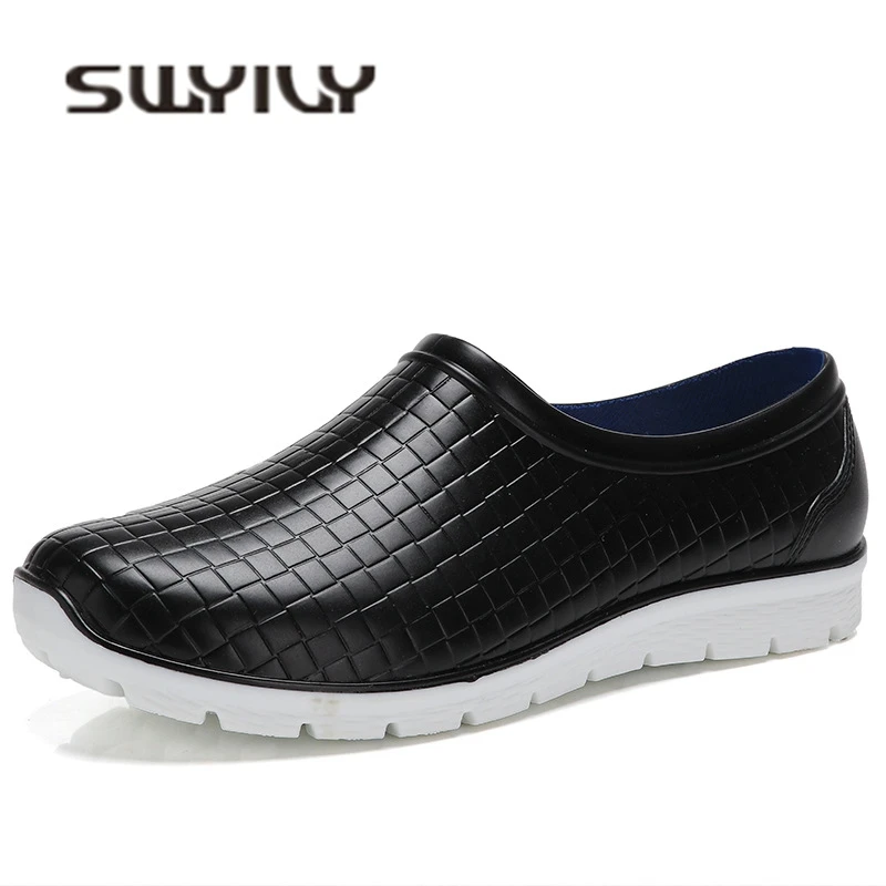 Ботинки SWYIVY мужские резиновые нескользящие на плоской подошве