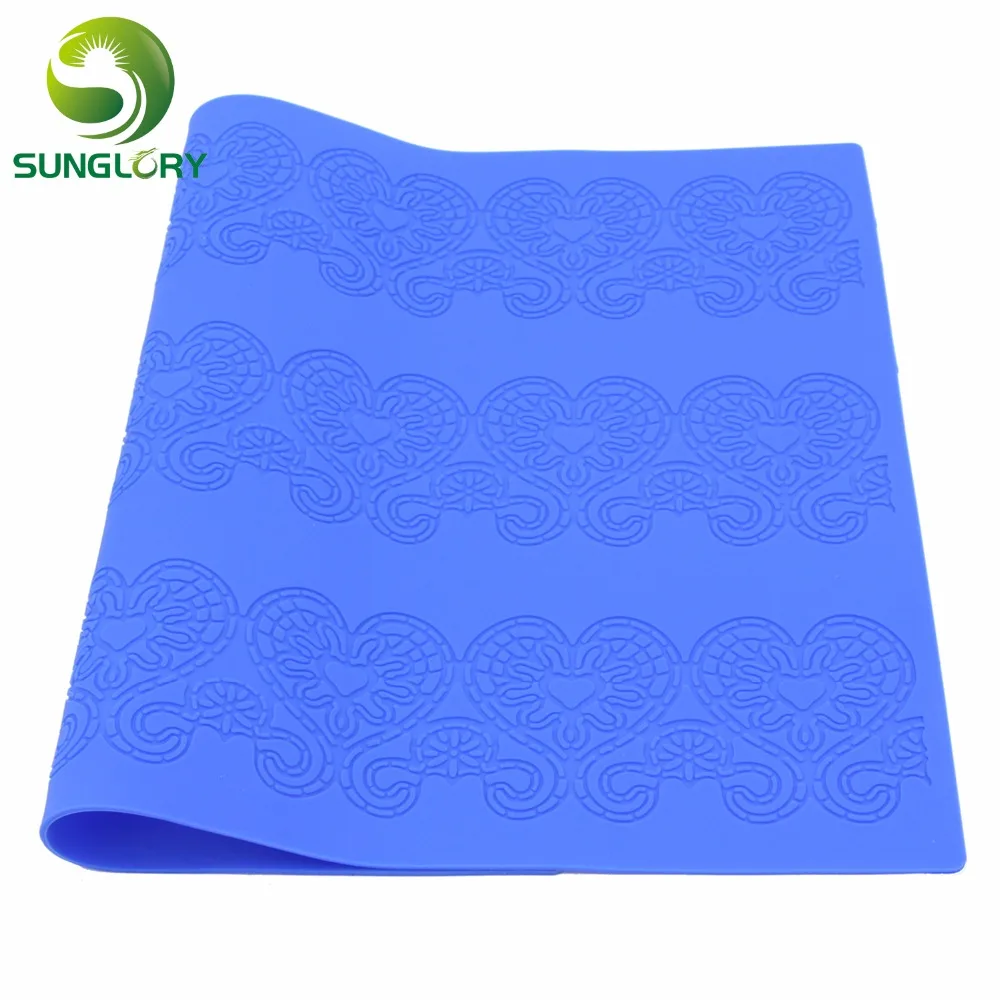Кухонный декоративный силиконовый кружевной коврик для выпечки|fondant cake decorating