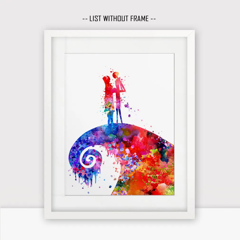 Фотофон с изображением Джека Скеллингтона и Салли кошмара перед рождеством