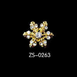 ZS0263 20 шт Рождество/ год 3D серебро/золото Снежинка Сплав дизайн ногтей DIY Стразы металлические украшения для ногтей товары для рукоделия ногтей ювелирные изделия - Цвет: ZS0263