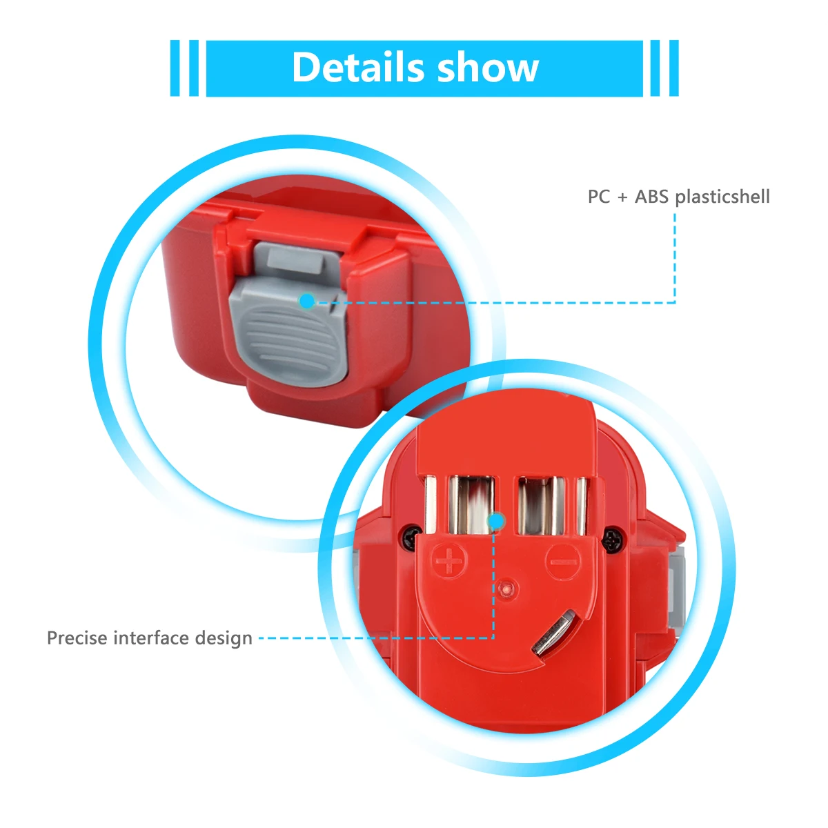 Bonacell 2 шт. Мощность инструменты Батарея 9,6 V 2.0Ah для MAKITA 9120 9122 9133 9134 9135 9135A 6222D 6260D L10 193977-7 638344-4-2