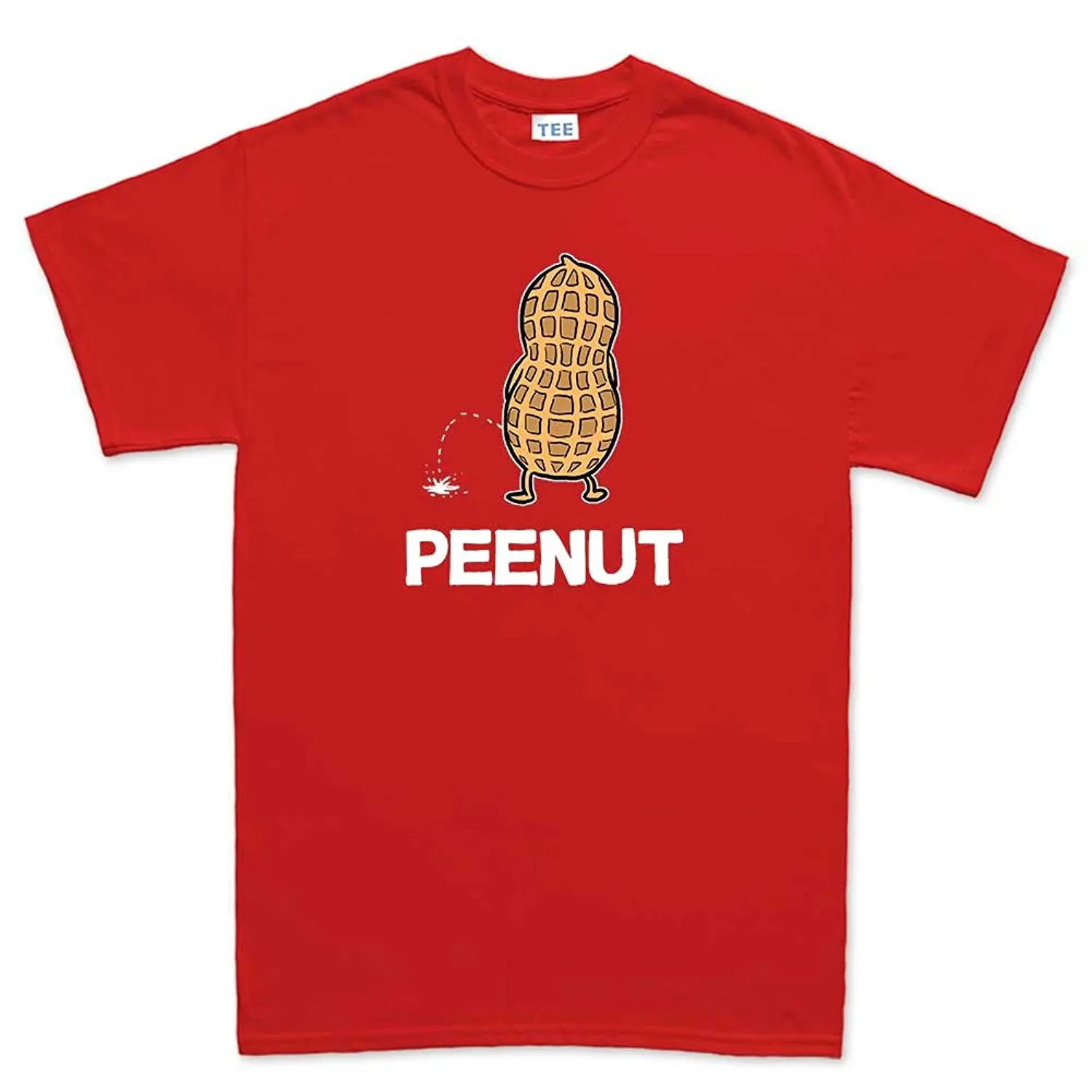 

Mens Pee Nut Peanut Funny T Shirt (Tee) 3XL Red Harajuku Cool T Shirt Homme Fashion Classic Top Tee T-Shirt Men 2018 New