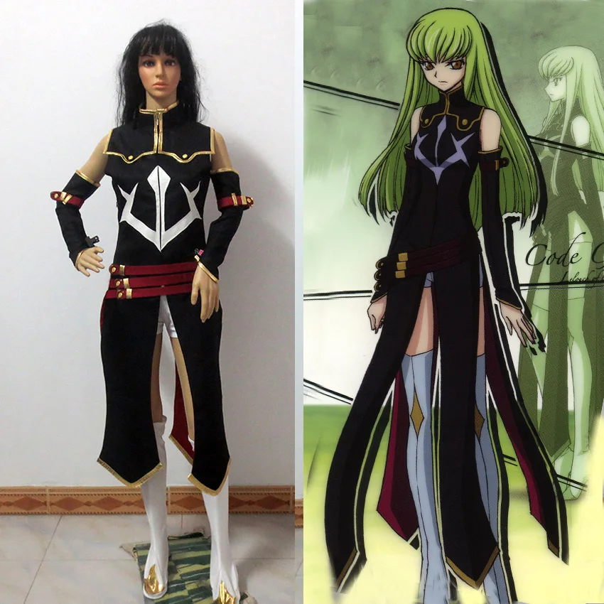 

Free Shipping Custom Made Code Geass Anime Cosplay R2 CC Dress Party Costume