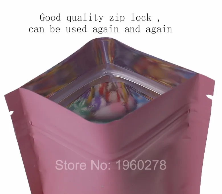 8,5x13 см(3,25x") матовый розовый цвет ziplock упаковочная сумка майларовая алюминиевая фольга стоит вверх мешок для питание, энергия вечерние сумка для хранения