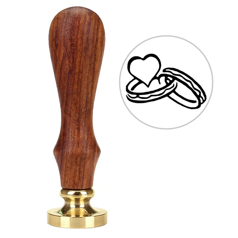 1 шт. дерево восковый узор печать ретро деревянные античные уплотнения воск