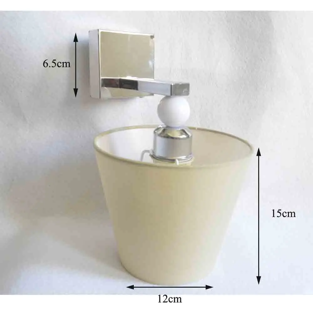 GLW тканевый настенный светильник декоративный для спальни простой E27