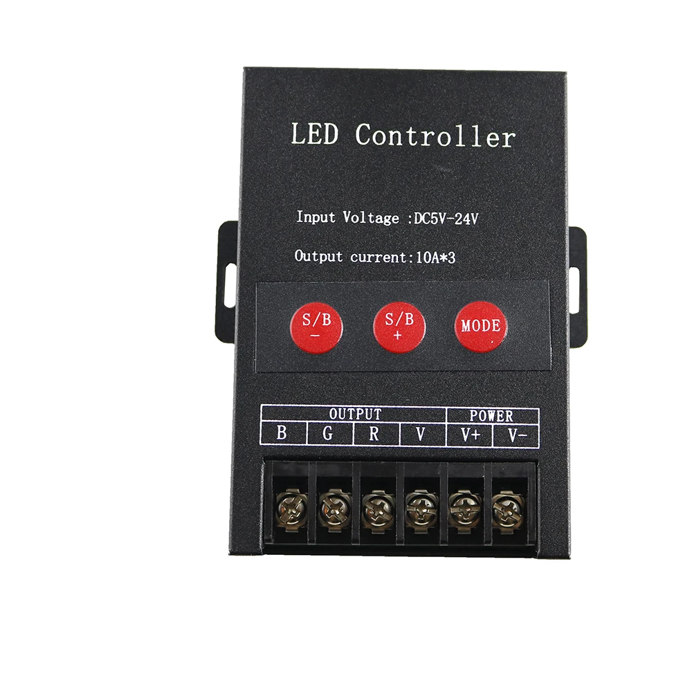 Мини диммер для светодиодных лент 5050 / 3528 RGB 30 А 10 X 3|led controler 30a|led controllerrgb color |