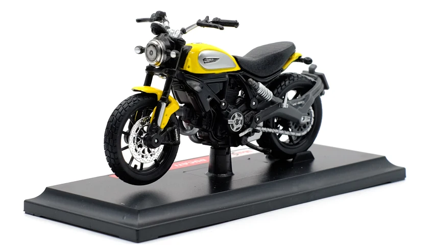 MAISTO 1:18 скремблер сплав Литая модель мотоцикла работоспособная короткопоглотитель игрушка для детей подарки коллекция игрушек