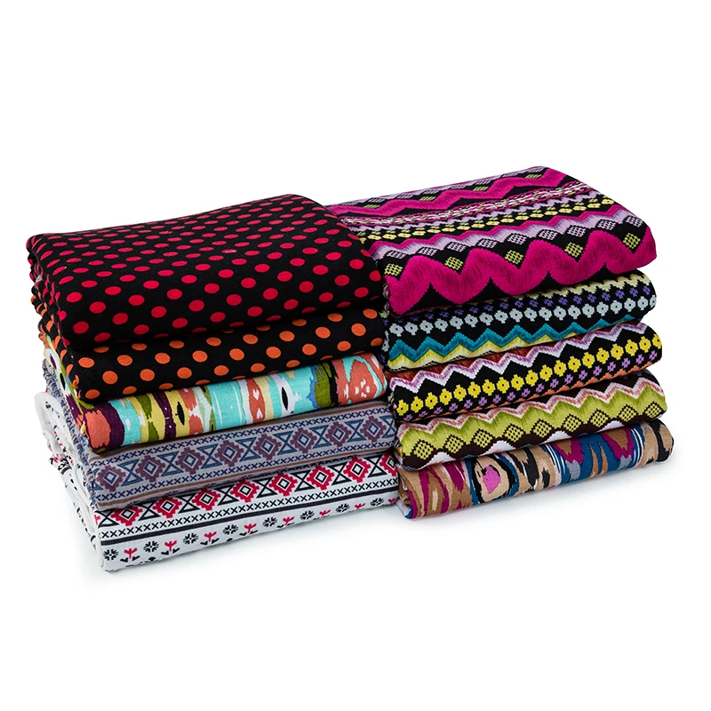 Нигерийская ткань лайкра с принтом для леггинсов и нижнего белья эластичная