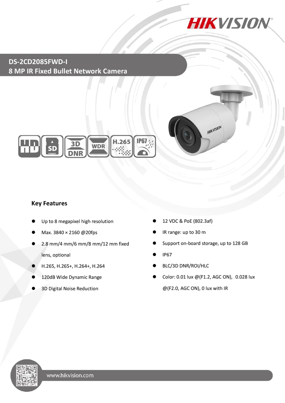 Hikvion 8CH 4K POE NVR комплект камер видеонаблюдения 8MP наружная ip-камера безопасности P2P система видеонаблюдения Комплект HDD опция