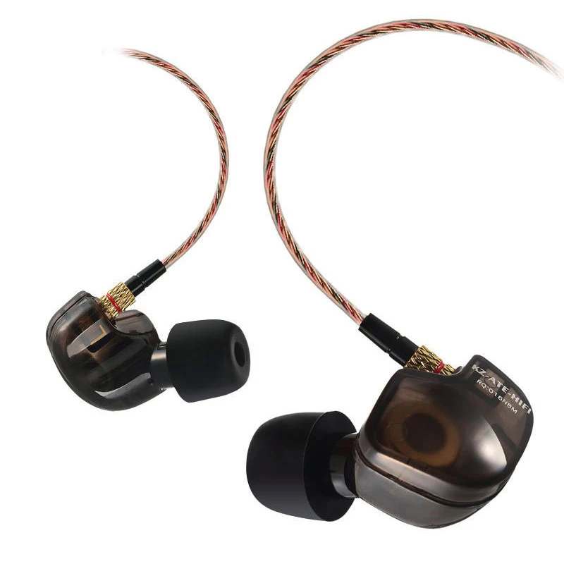 Спортивные стереонаушники KZ ATES ATE ATR HD9 с микрофоном наушники для телефона DJ