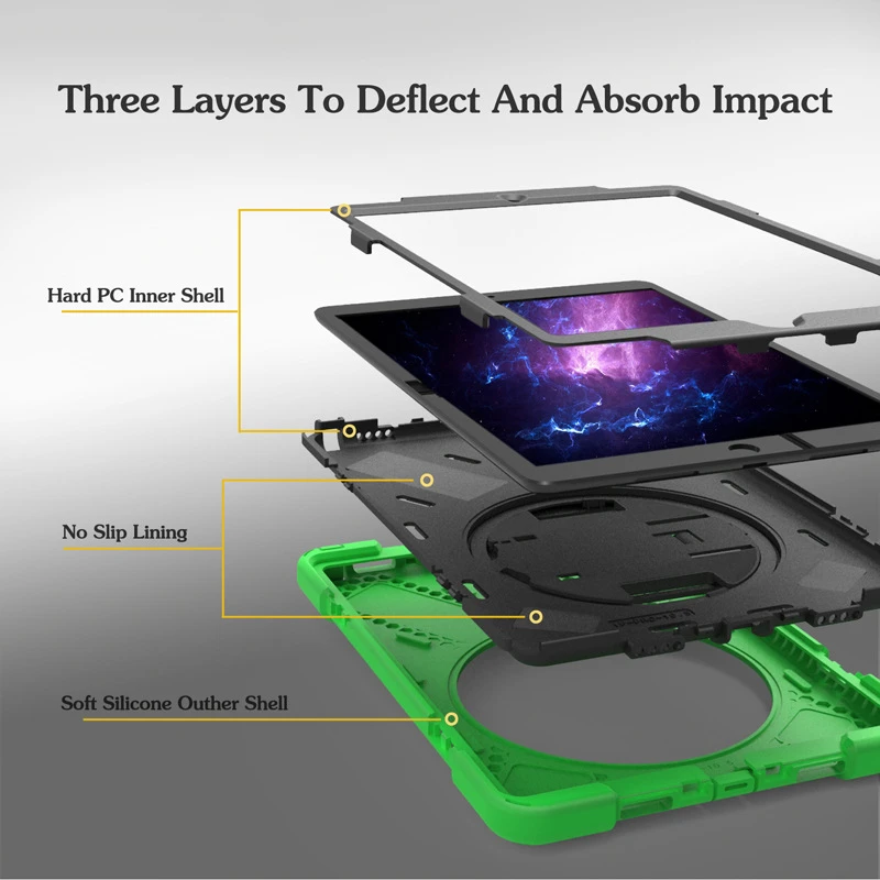 SPCASE Rotating Holder Tablets Case For Apple iPad Pro 10.5 inch Shockproof Silicon Armor Defender Stand Fitted Shell Back Capa |