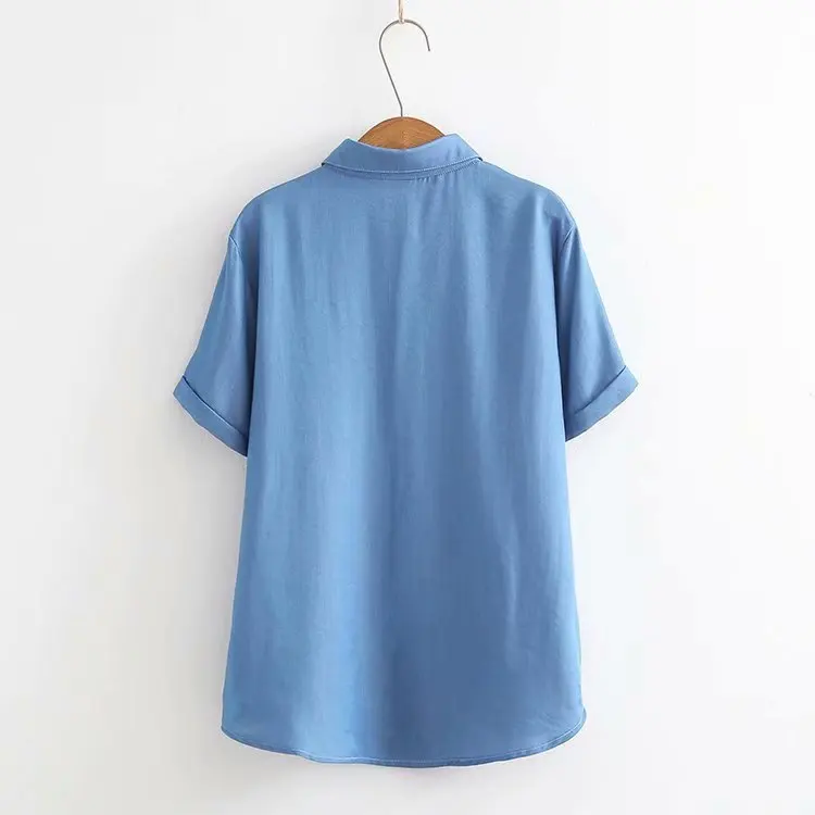 2019 Летние повседневные блузки размера плюс женская одежда модная новая строгая