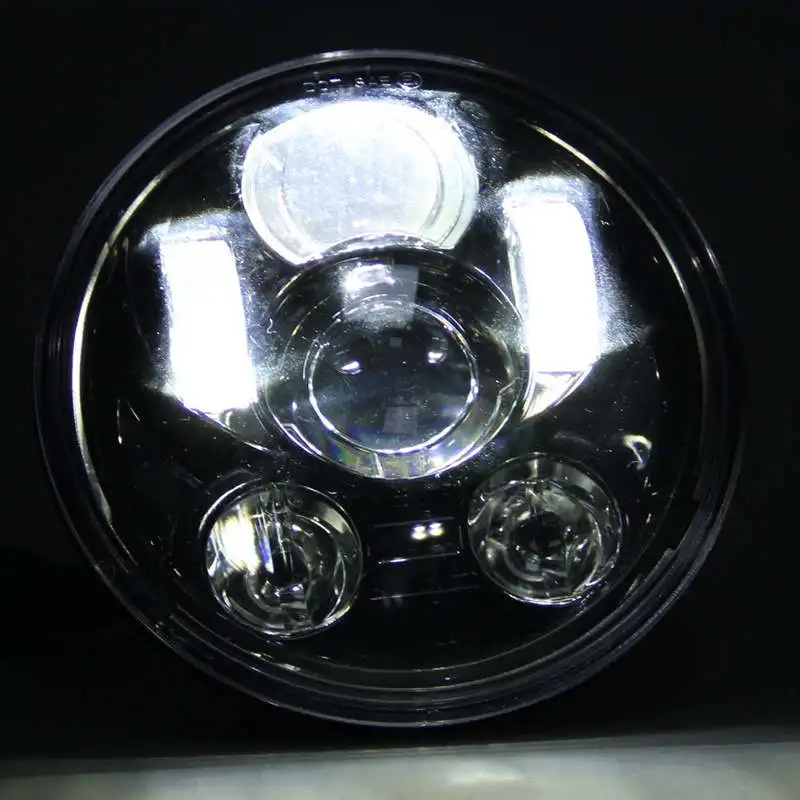 Для Land Rover 90/110 защитник 7 ''черный светодиодный проекционные фары для Jeep Wrangler LJ