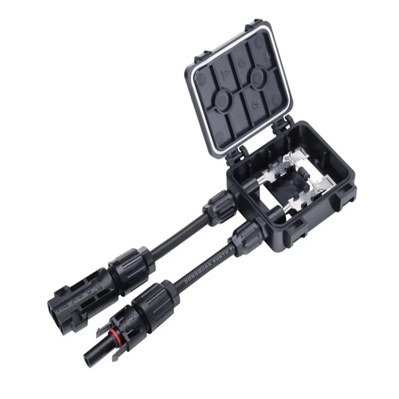 

50 Pairs/Lots High Quality Solar PV Junction Box TUV Approved 2.5mm IP 67 Solar Junction Box FS0148 Solar