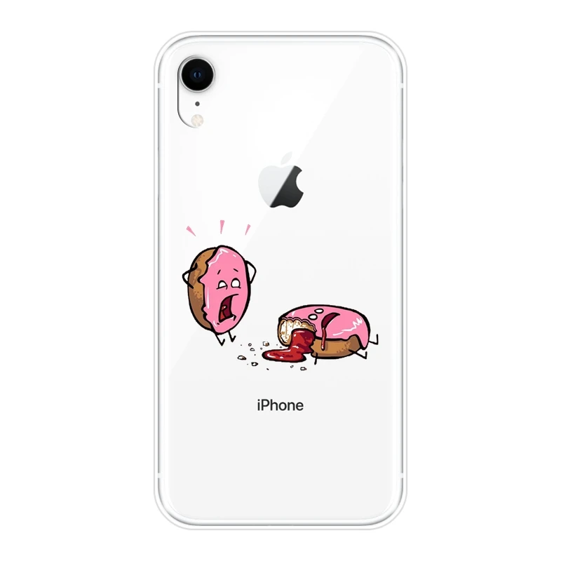 Задняя крышка для Apple iPhone 6 S 7 8 X XR XS Max Пончик мороженое мягкий силиконовый чехол