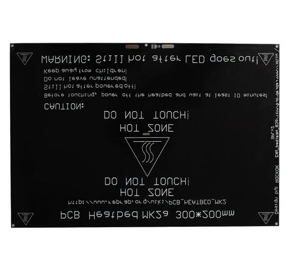 300*200*3 мм Алюминий pcb MK3 Heatbed двойной Мощность 12 В с подогревом платформа для Prusa i3 3D