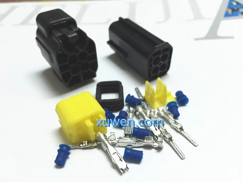 

100 set 4 Pin Way Waterproof Wire Connector Plug Car Auto Sealed Electrical Set Car Truck denso connectors