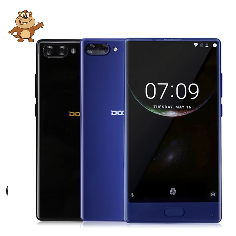 DOOGEE MIX 6 ГБ и 64 Гб ободок менее смартфон Dual Камера 5 ''AMOLED MTK Helio P25 Восьмиядерный