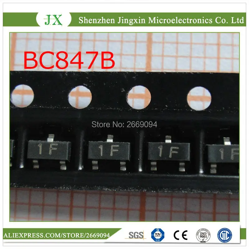 

100 шт. BC847B SOT23 BC847 SOT SMD SOT-23 1F новый транзистор