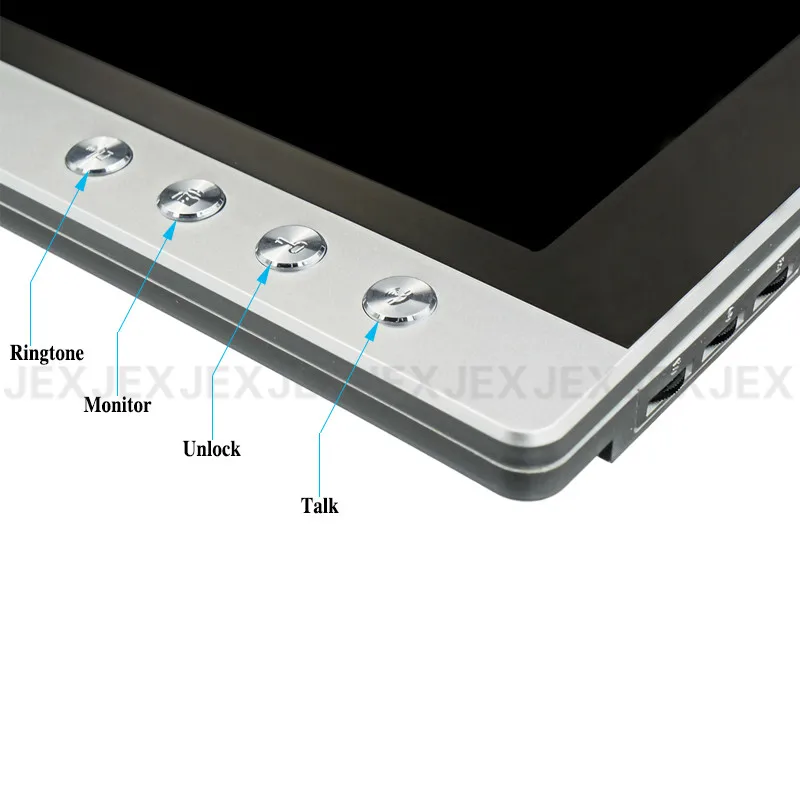JEX 10 дюймовый цветной ЖК экран видеодомофон дверной звонок динамик система