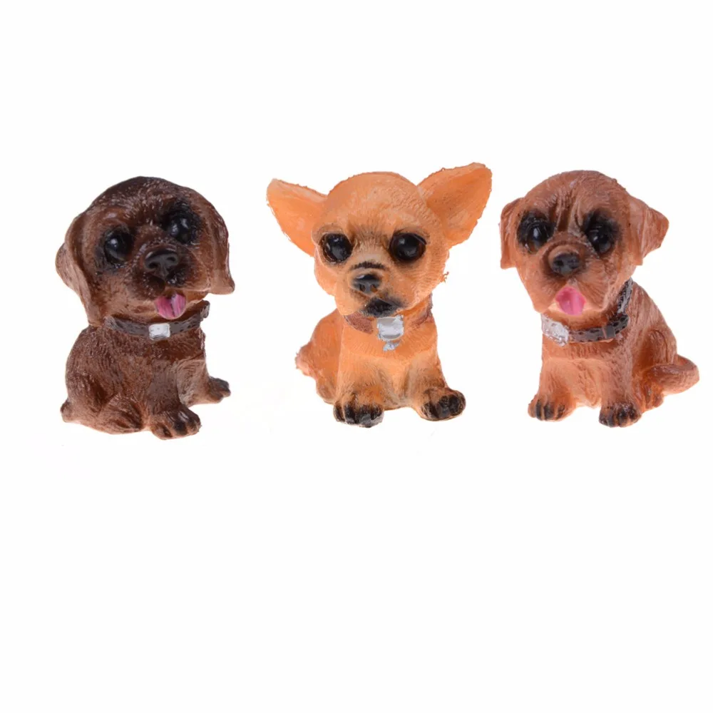 Набор из коллекции собак и щенков 12 cs/Set микро декорации в горшках с цветами
