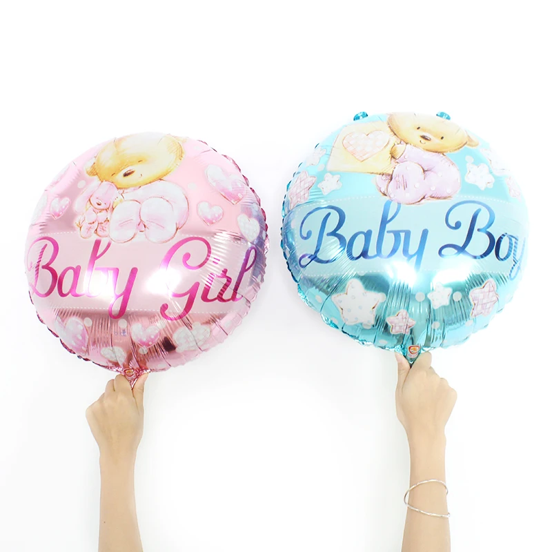

New 18inch Baby boy/girl Baby Cute Bear Balloon Helium Foil Balloon Birthday Party Decoration Children's Toys Globos kids ball