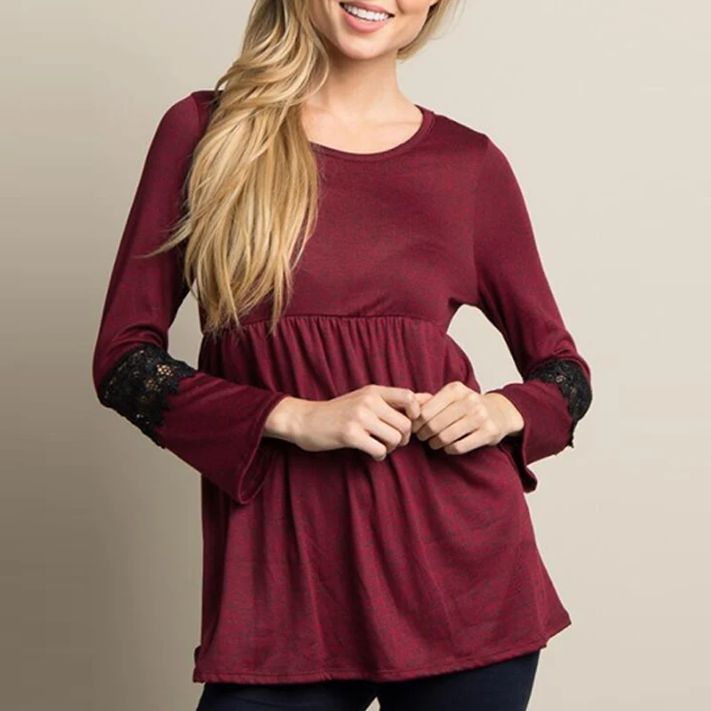 Blusas femininas 2018 Демисезонный Для женщин пикантные Кружево крючком Блузки для