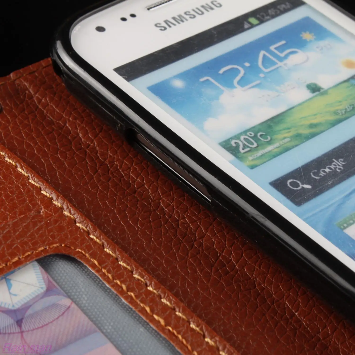 Флип-чехол для телефона для samsung Galaxy S3 Mini i8190, чехол, кобура для обнаружения падения, держатель для денег, фоторамка+ 1 пленка+ 1 ремешок