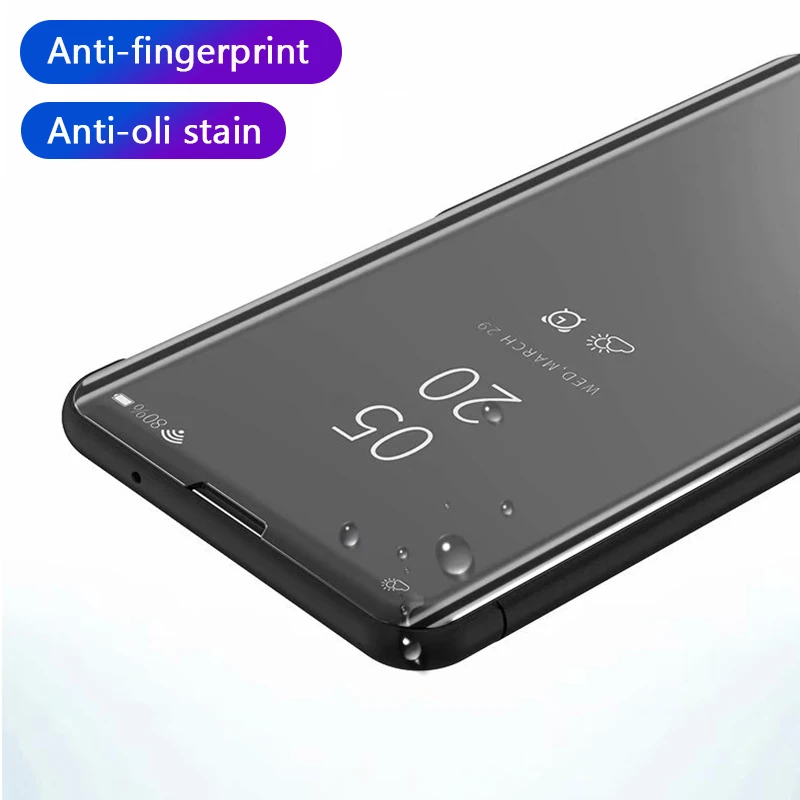 JONSNOW Smart Mirror Leather Case for Samsung A50 A30 A10 A70 A40 A60 Plating Cover Cases with Stand for Samsung M10 M20 M30