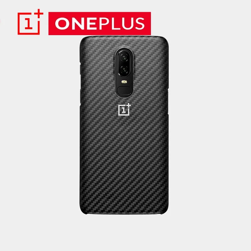 Оригинальный OnePlus 6 Официальный Карбон Материал корпуса арамидное волокно PC