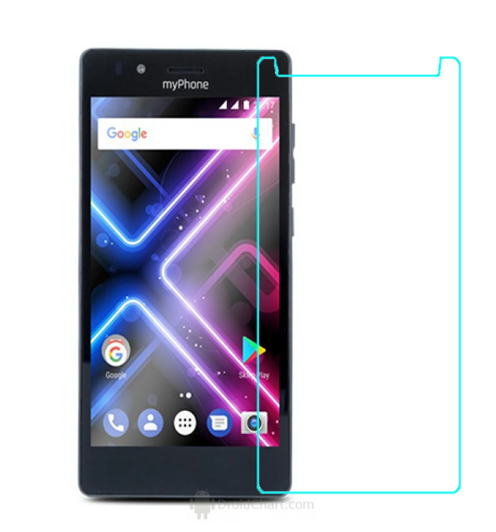 Для закаленного стекла myPhone Ctity Go power 9H Защитная пленка Взрывозащищенный чехол для телефона myPhone Fun Lte