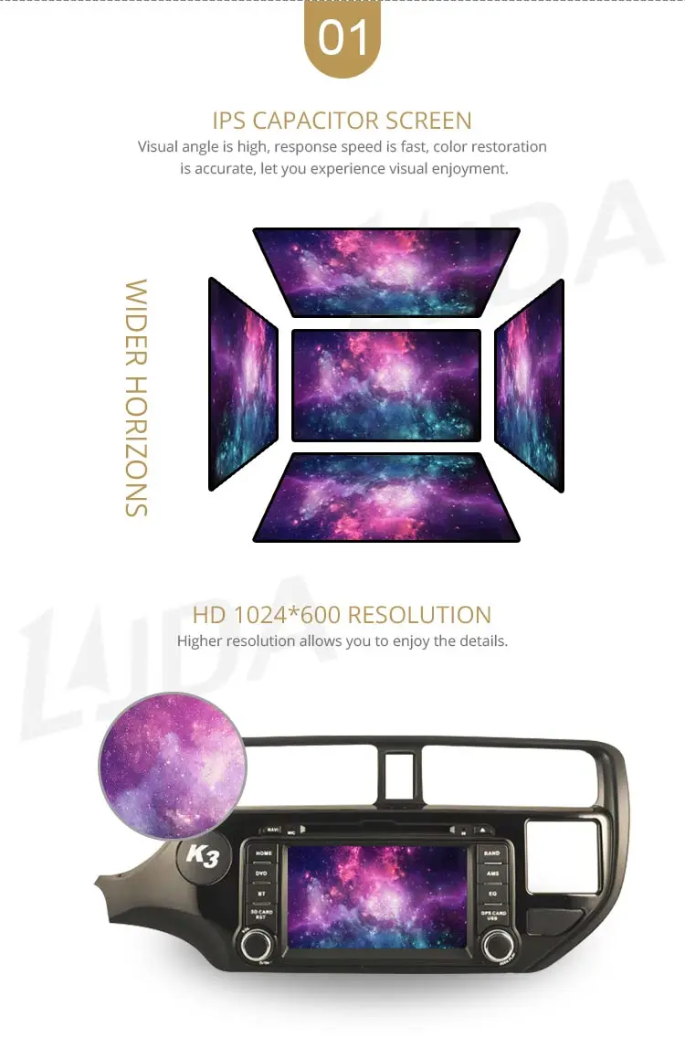 LJDA Android 10 автомобильный dvd-плеер для KIA Rio K3 2012 2013 gps навигация 2 Din Автомобильный радио мультимедиа wifi стерео ips RDS