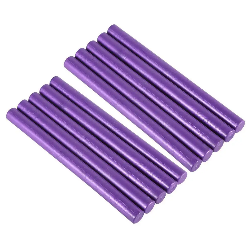 purple 10 шт./компл. винтажные палочки с соединяющим материалом для плавления инструмент штамп конверт приглашение - Цвет: purple